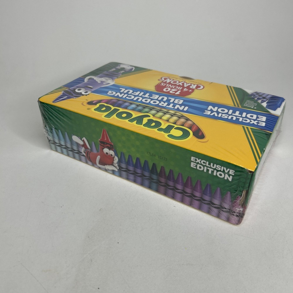 2017 Crayola Exclusive Edition 124 Crayon Box Set Introducing Bluetiful NEW
