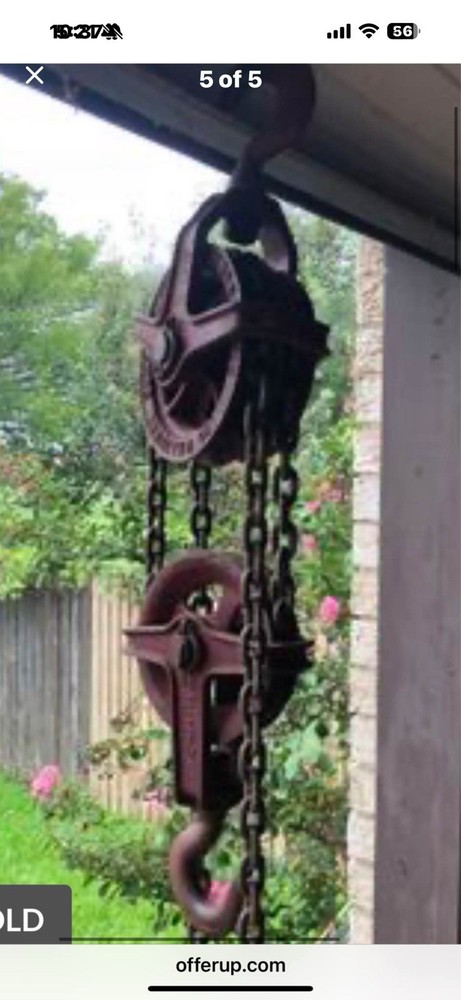 Chester C412 Cast Iron Chain Hoist