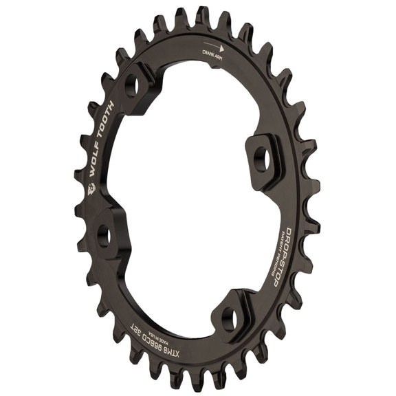 Wolf Tooth Components Powertrac Elliptical Direct Mount Drop-Stop Chainring