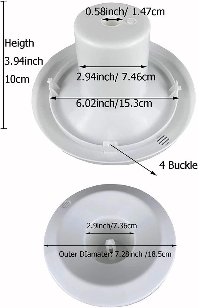 Water Cooler Dispenser Smart Seat Assembly Bottle Holder Replacement Part White