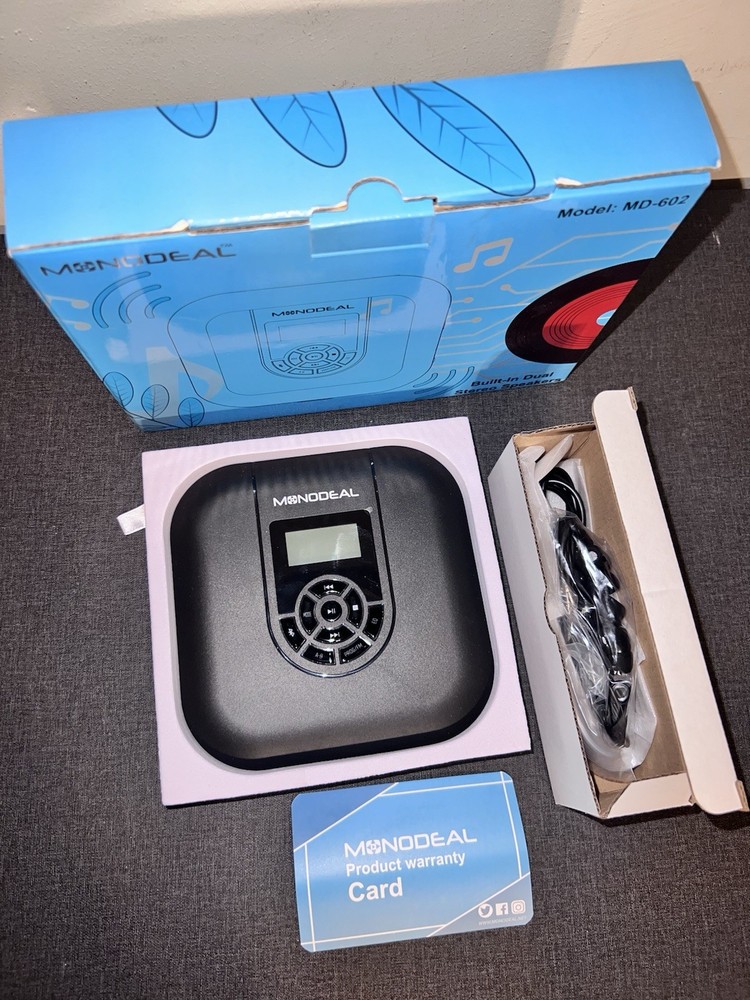 CD Player Portable, MONODEAL Bluetooth CD Player with Speakers and FM Transmitte