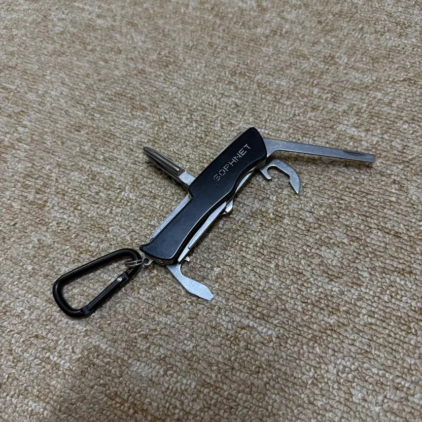 Sophnet Multi-Tool Knife Bottle Opener Keychain - Black