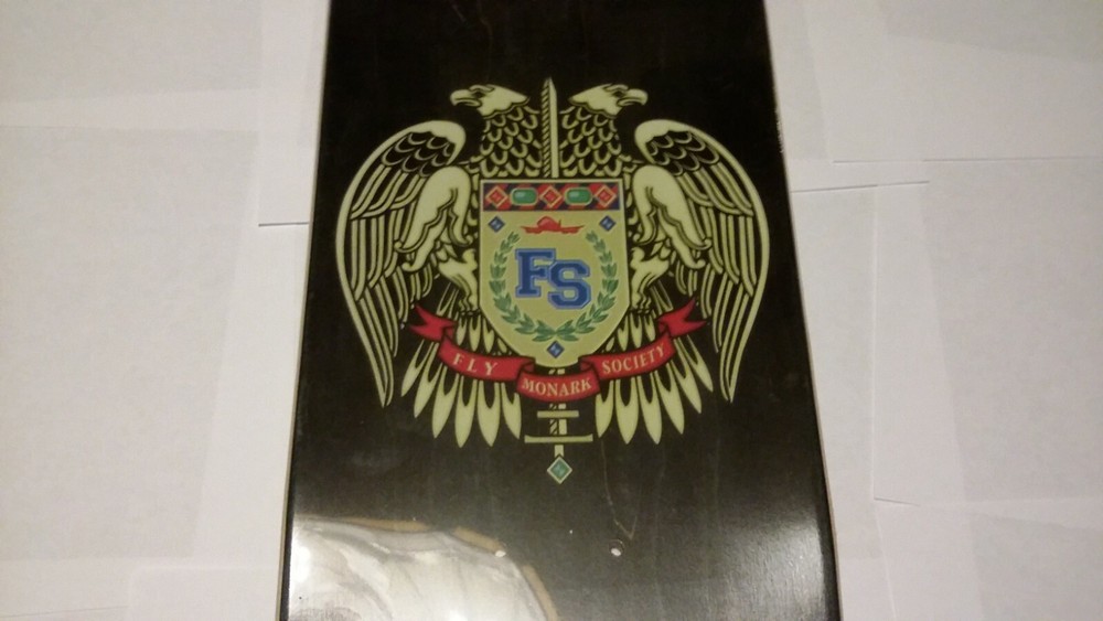 Fly Sociey Monarch Skate Board Deck RARE