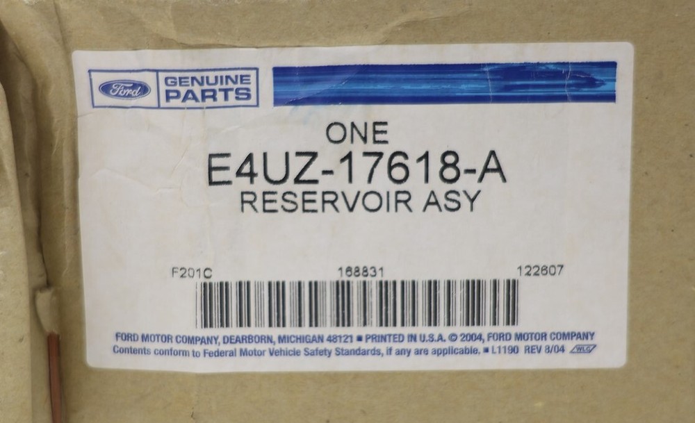 NEW OEM Ford Windshield Washer Fluid Reservoir E4UZ17618A E-350 Econoline 84-91