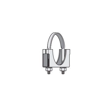 Dynaflex 46-500 Saddle Clamp, 5 In