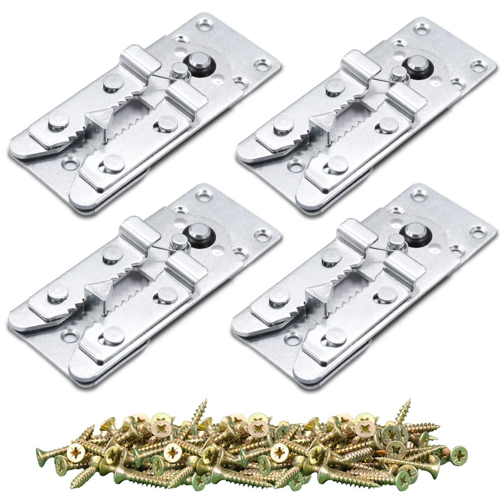 DEEPDREAM 4 Pack Sectional Couch Connectors Metal Clips Sofa 4pcs