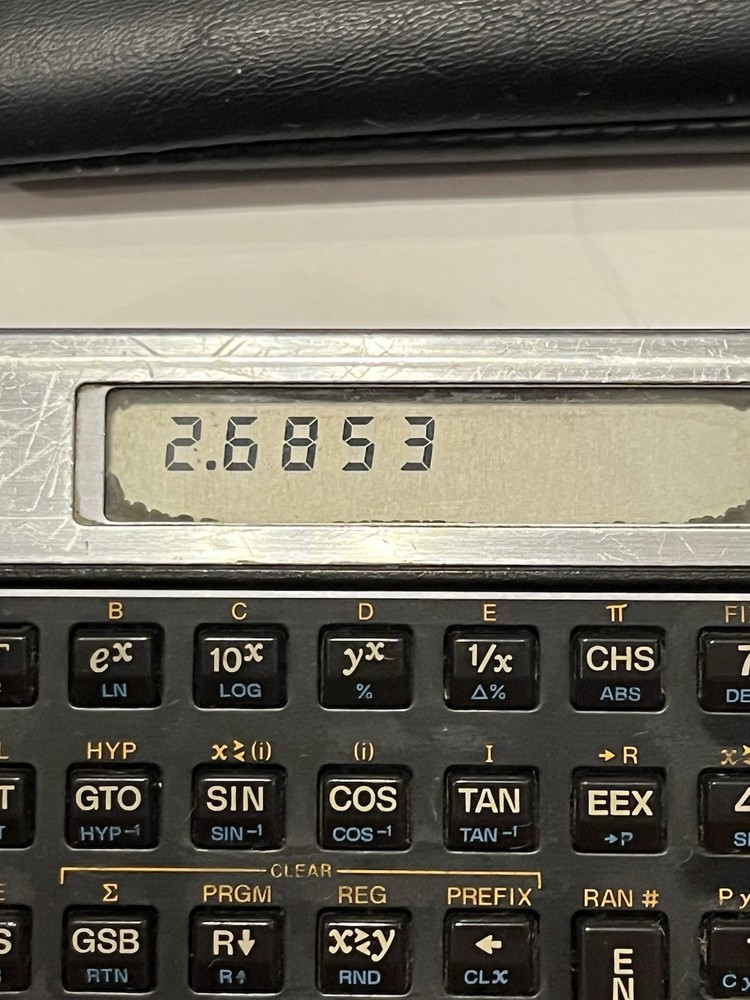 Vintage Hewlett-Packard HP-11C Programmable Scientific Calculator w/Case Working