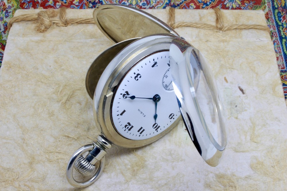 Serviced 1908 Elgin 18 Size Pocket Watch