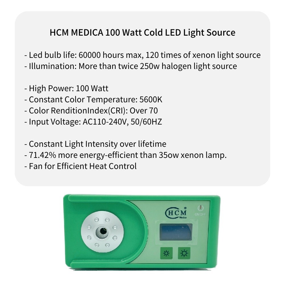 100W High Brightness LED Endoscope Cold Light Source Ent endoscope camera