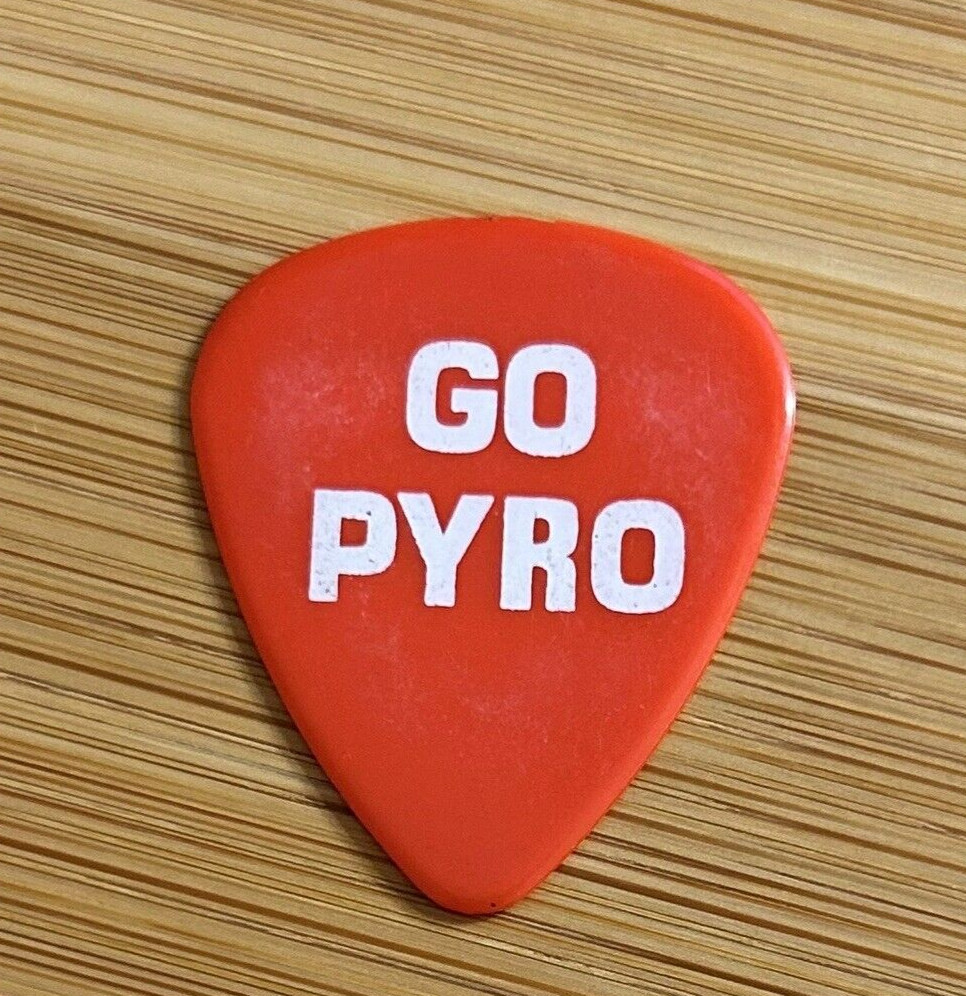 Britney Spears Tour Guitar Pick - Go Pyro - Red