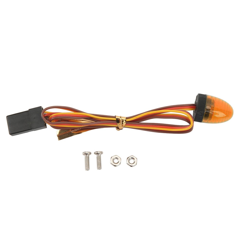 Yellow RC Car Alarming Light 5 Light Modes High Simulation Round Compact Y