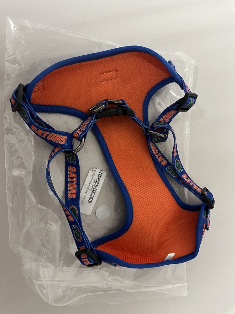 NCAA Adjustable Officially Licensed Dog Step-in Harness Medium Florida Gators