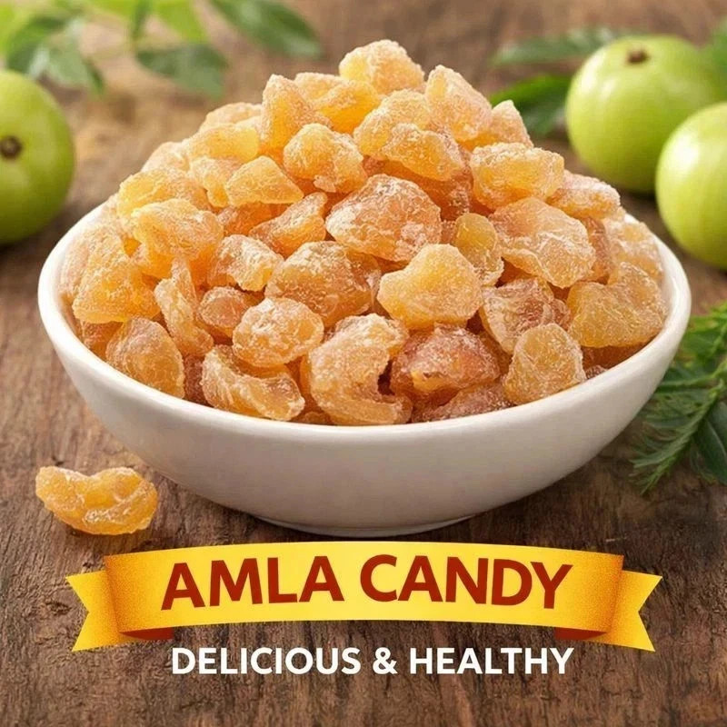 Amla Candy Dried Dry Indian Gooseberry Fruit Without Added Sugar