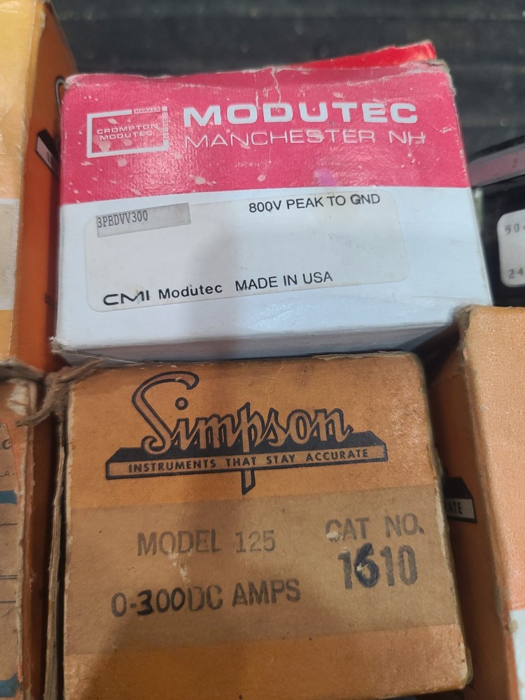 vintage panel meters