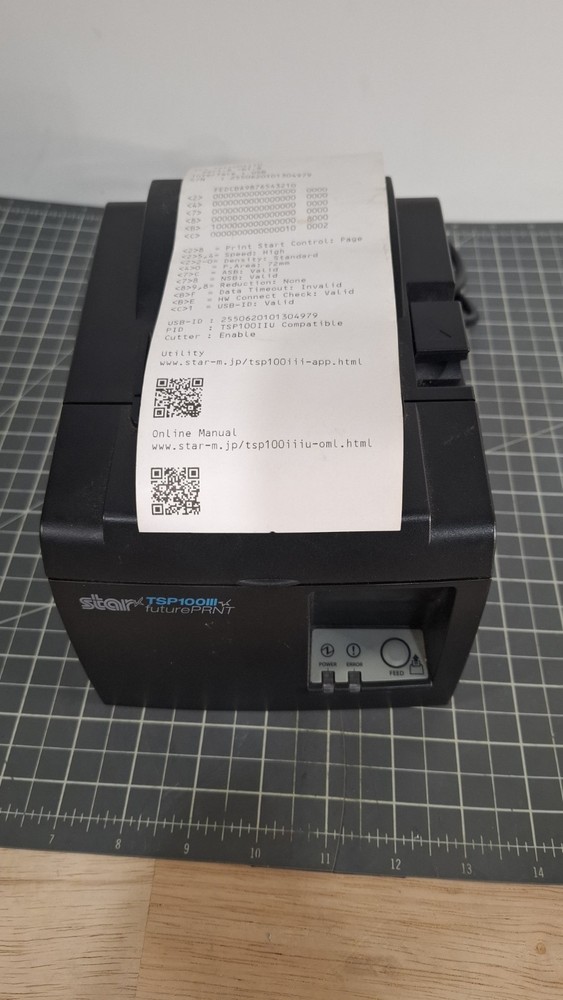 Star Micronics TSP100iii futurePRNT TSP143IIIU POS Receipt Printer TESTED