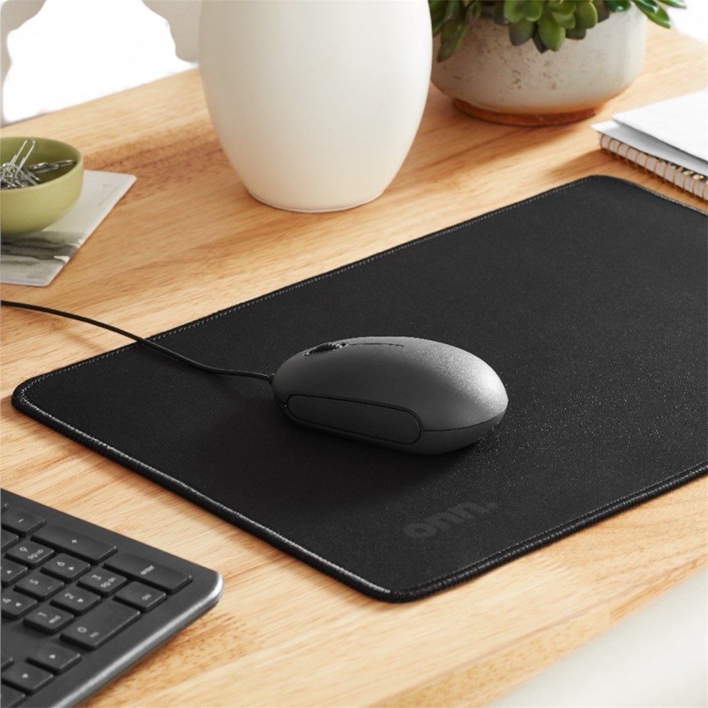 Surf ONN Optical Mouse Wired USB Scroll Wheel 3 Button Grey 6' Plug and Play