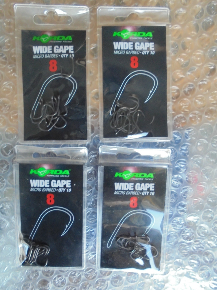 KORDA  WIDE GAPE HOOKS ( 4 packets )