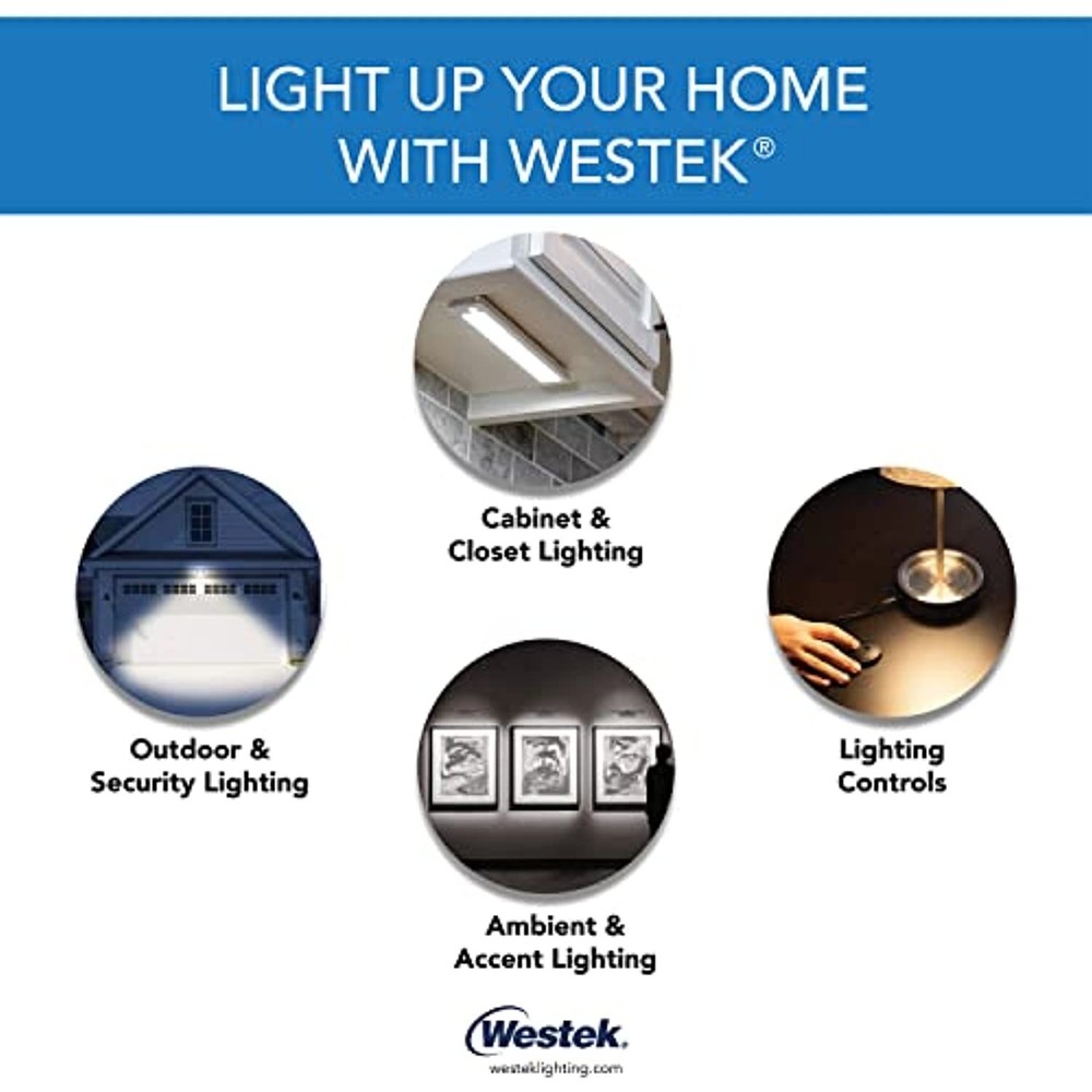 Westek MLC4BC Indoor Plug-in Motion Activated Light Control, White