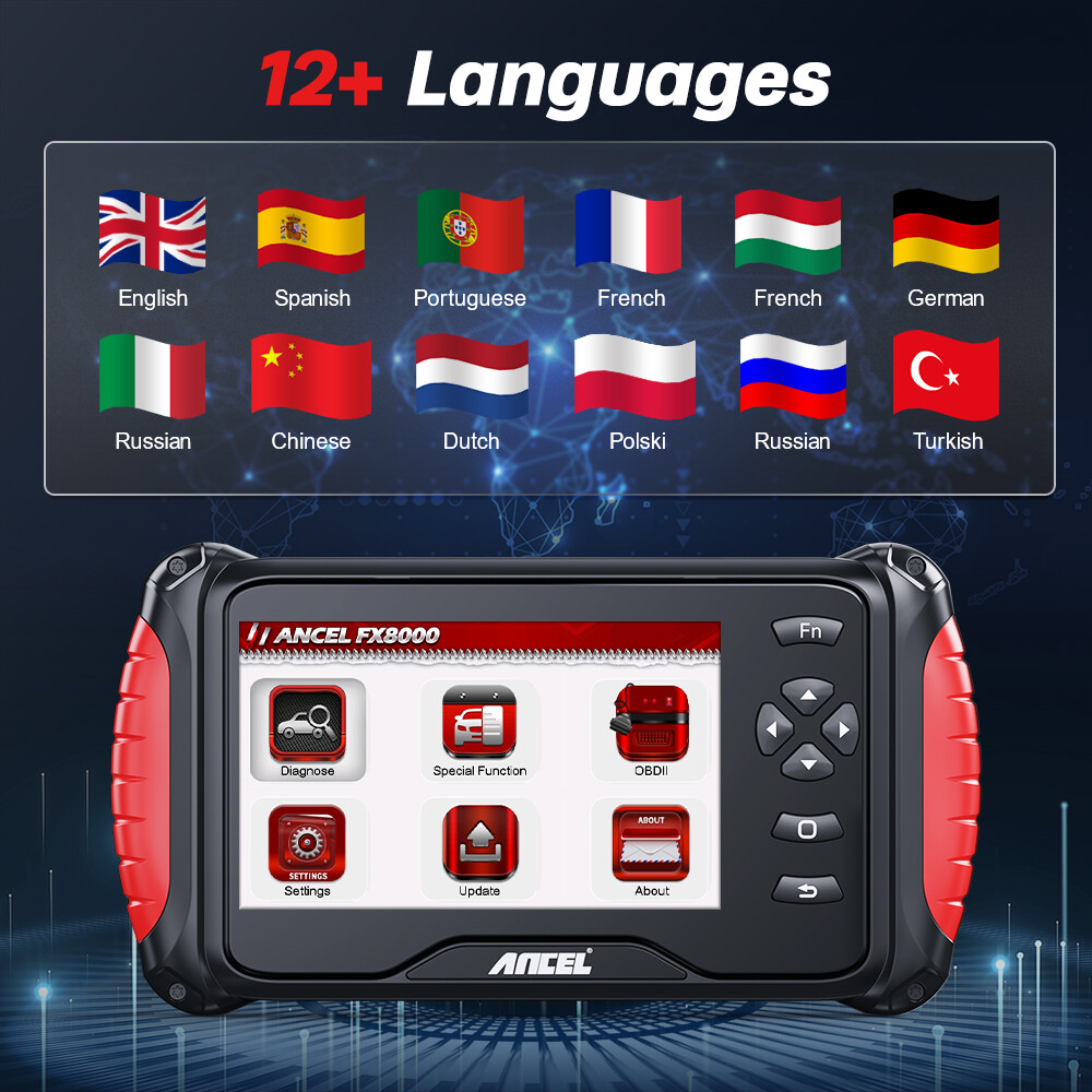 ANCEL FX8000 OBD2 Scanner Automotive All System Diagnostic Tool ODB2 Code Reader