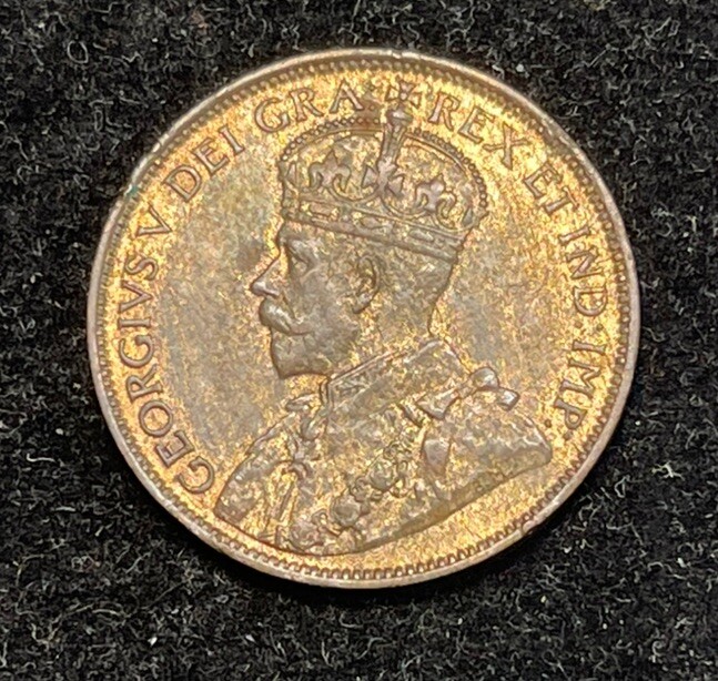1913 Canada One Large Cent Coin High Grade