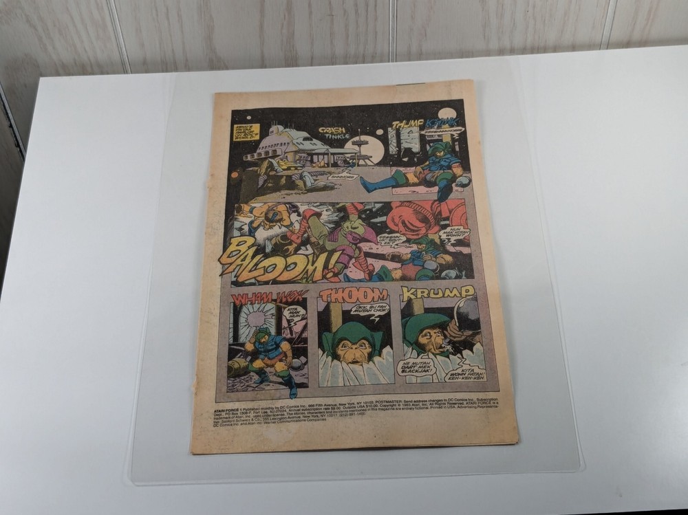 Superman Peanut Butter Advertisement - Laminated From Original Atari Force Comic