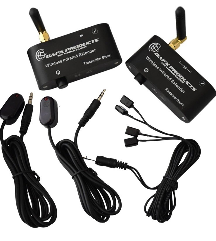 BAFX Products RF Wireless IR Repeater Kit/Infrared Remote Control Extender Kit