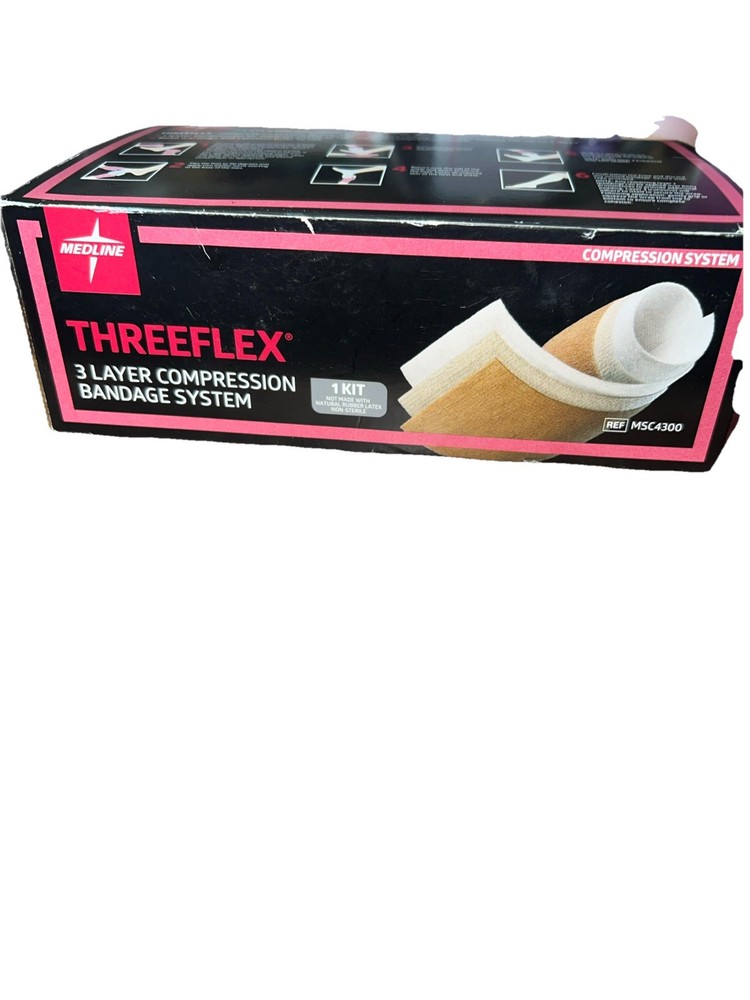 Medline Threeflex Bandage System 1 Kit / Each 3 Layer Compression Bandage 2027