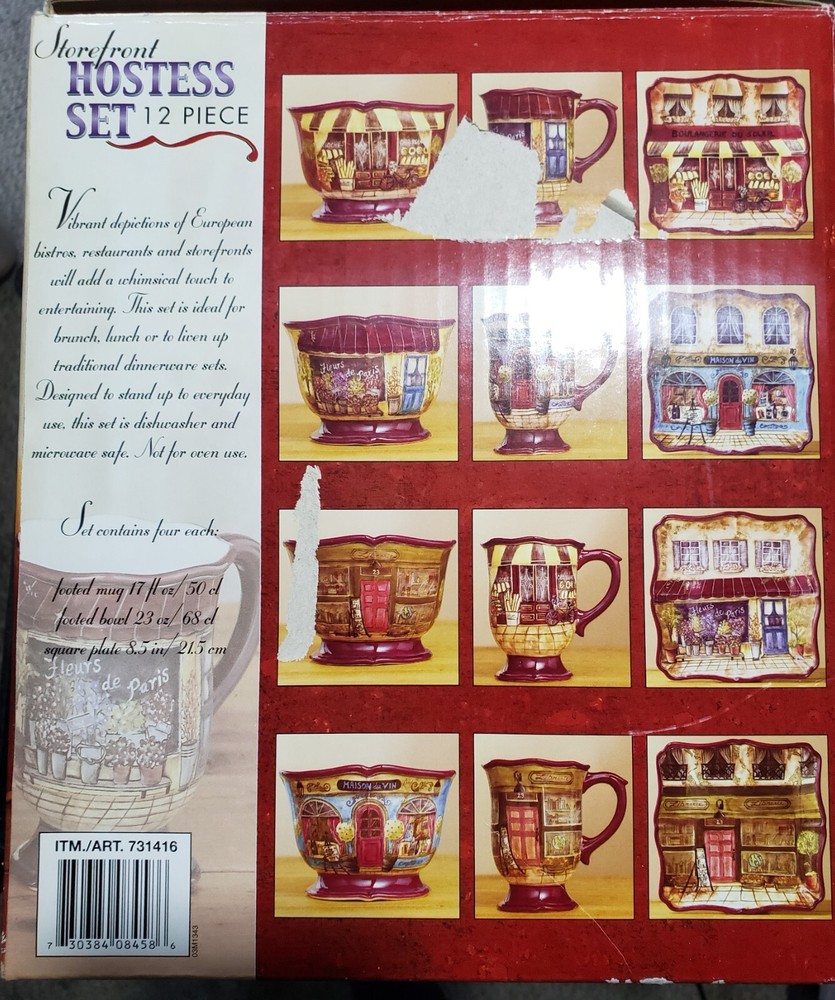 Storefront Hostess Set 12 Piece, Costco multi color