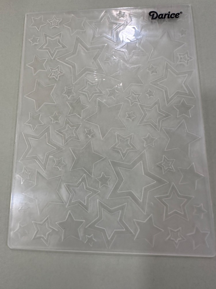 darice “stars” embossing folder - used