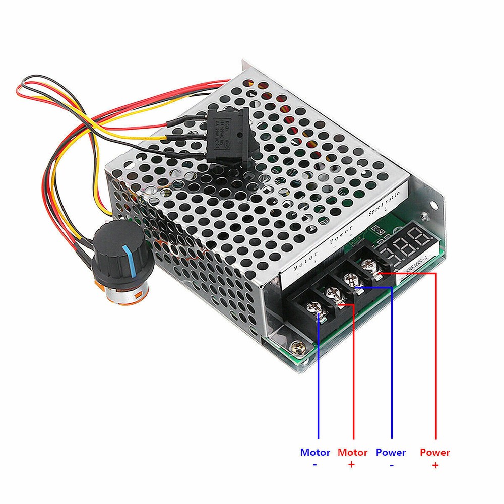 DC 9-60V 20A Forward Reversing Motor Speed Regulator Controller PWM Governor