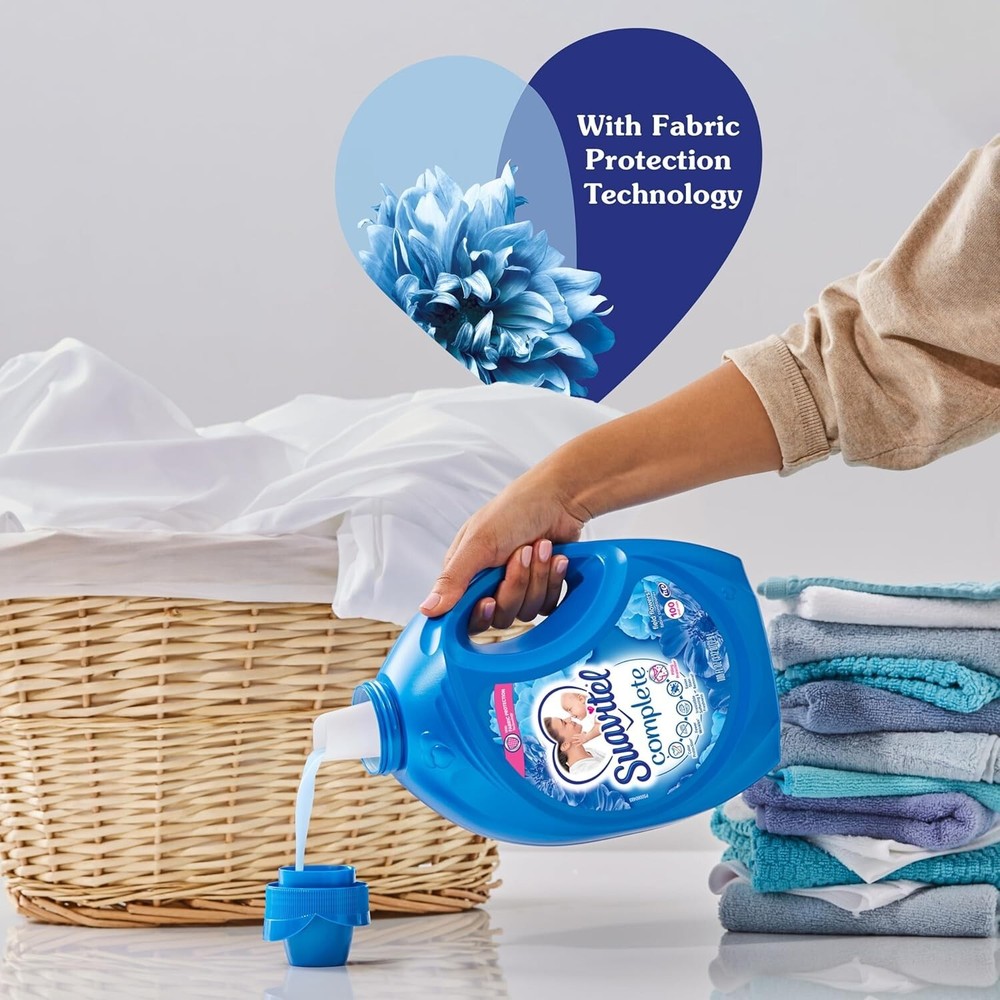 Complete 100 oz Liquid Fabric Softener - Stain-Shield Technology & Fresh Scents