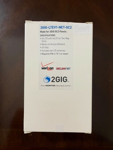 SecureNet 4G LTE Cell Module 2GIG-LTEV1-NET-GC2