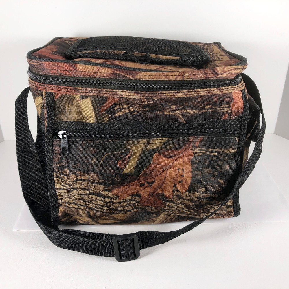 Camo Soft Side Cooler Bag Packable Tote Quick Access Top Strap