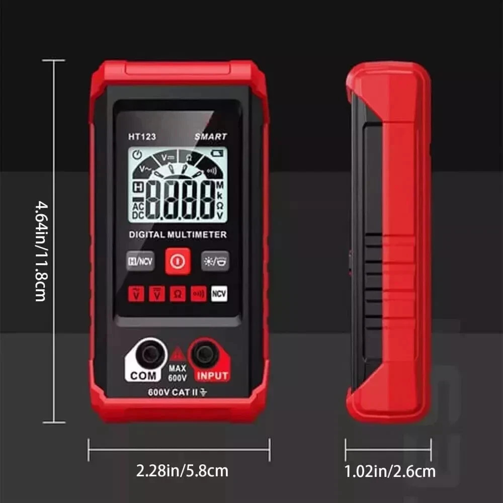 Digital Multimeter AC DC Voltmeter Ammeter Ohmmeter Volt Tester Meter WITH PROBE