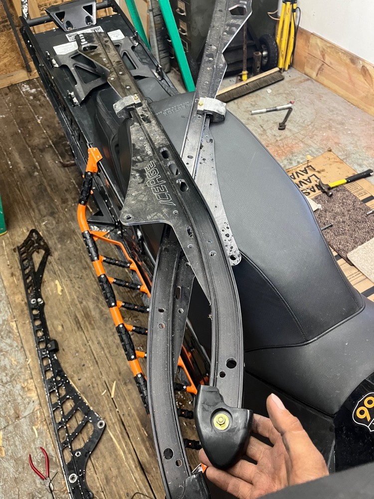 Arctic cat proclimb 153 ice age bomber rails