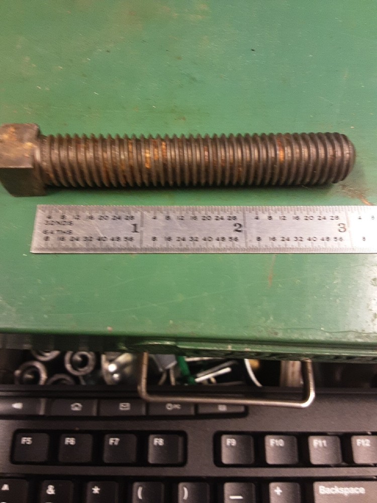 1/2"-13x3" SQUARE HEAD CUP POINT STEEL PLAIN Stage C Clamp Replacement Bolt (4)