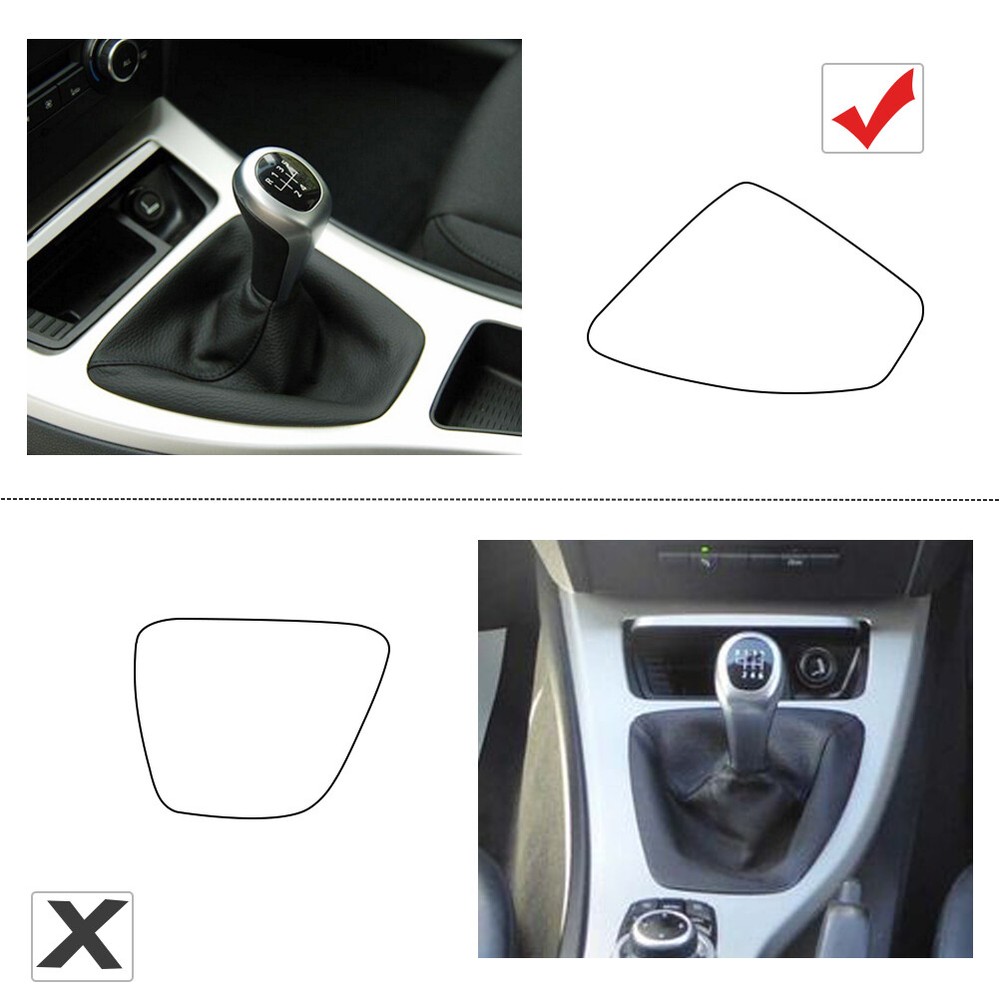 Gear Shift Knob Gaiter Boots Dust Cover Case For BMW E90 E91 E92 E93 8037308 LHD