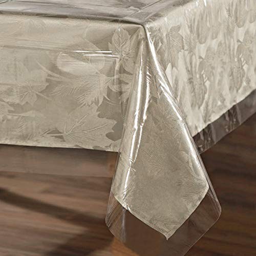 sancua Clear Plastic 100% Waterproof 60 x 102 (Rectangular), Crystal