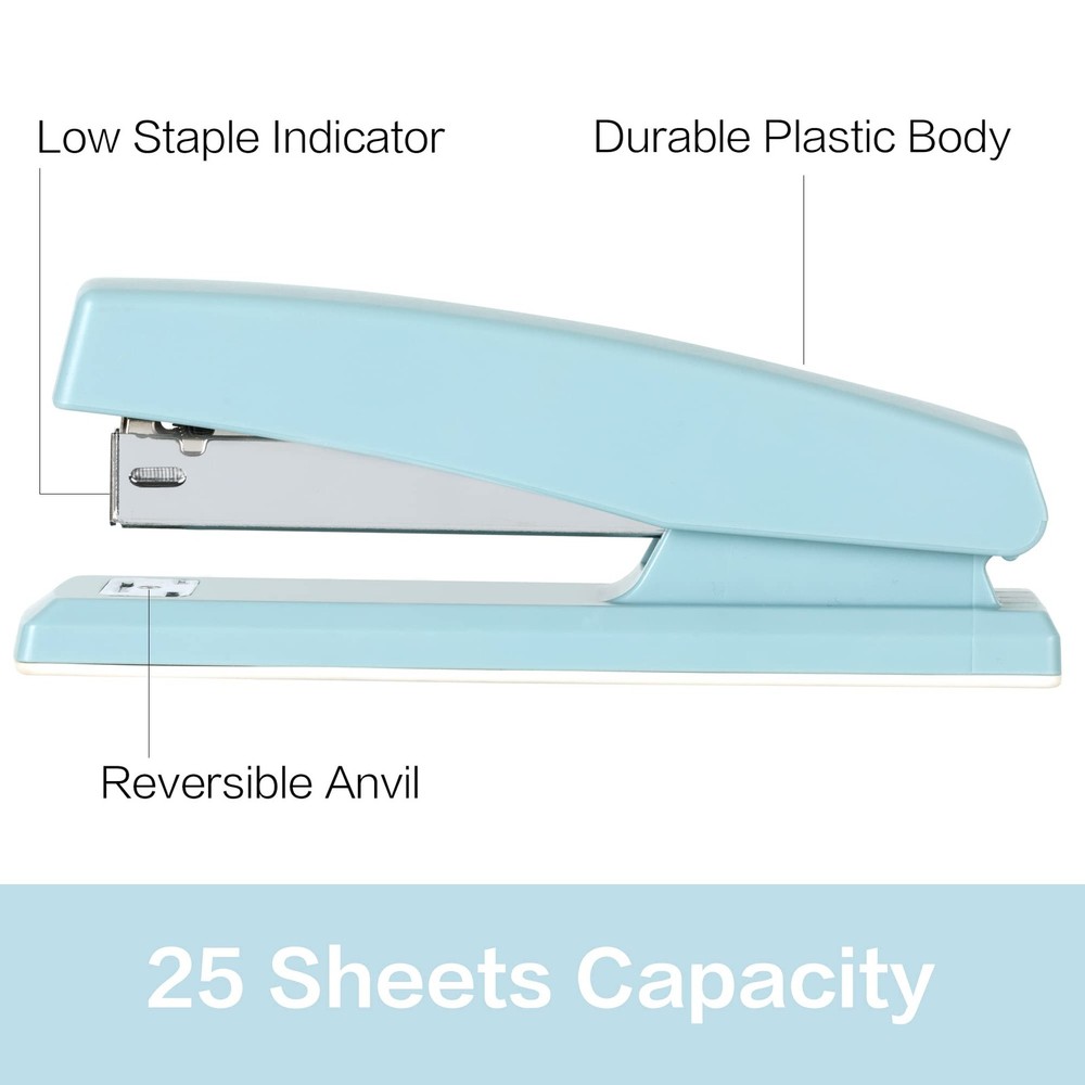 Deli Stapler, Desktop Staplers, 25 Sheet Capacity, Includes 1000