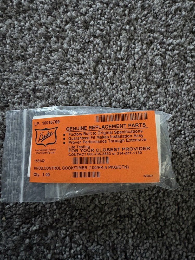 Duke 153142 Control Knob, Cook/Timer