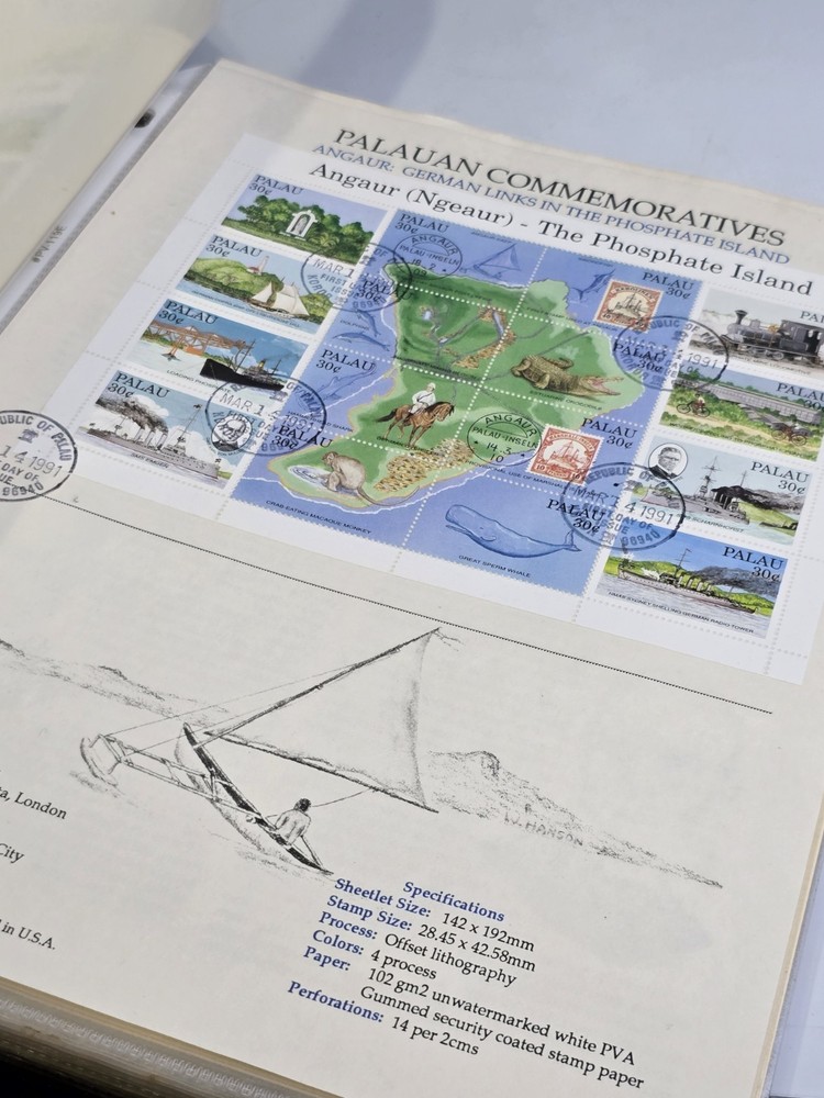 Palau Commemorative Stamp Collection First Day Issues 1990-1995