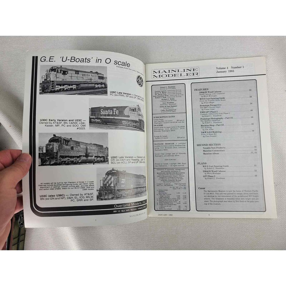Mainline Modeler Volume 4 Number 1 January 1983 (EY) (2V)