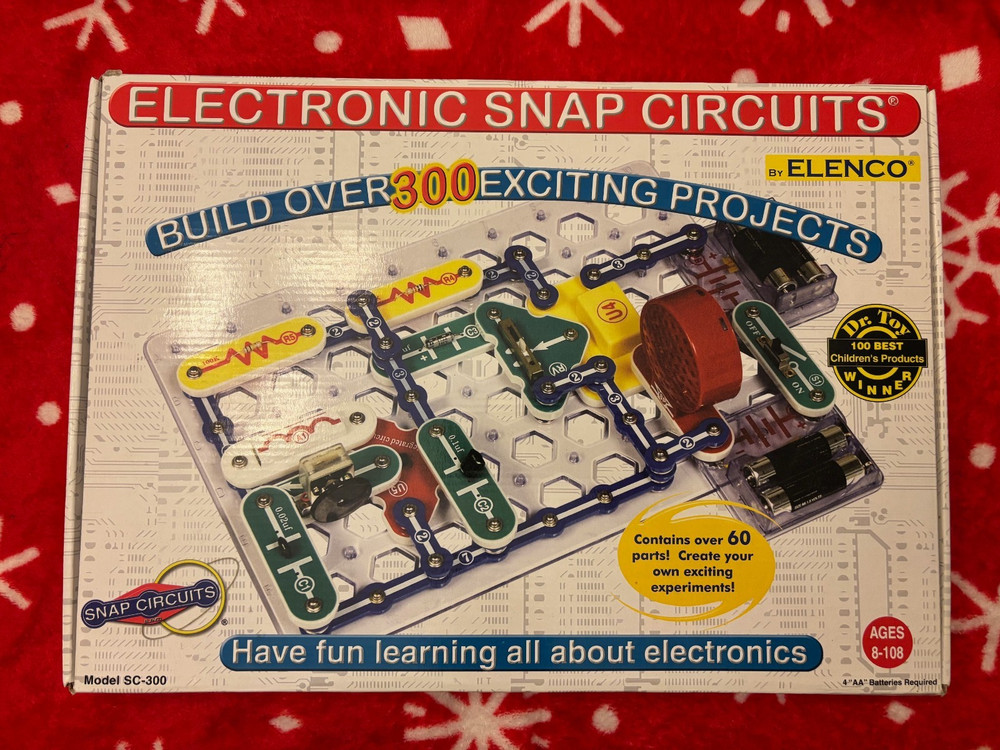 Elenco Snap Circuits SC300 Electronics Kit - Tested - Complete - VGUC