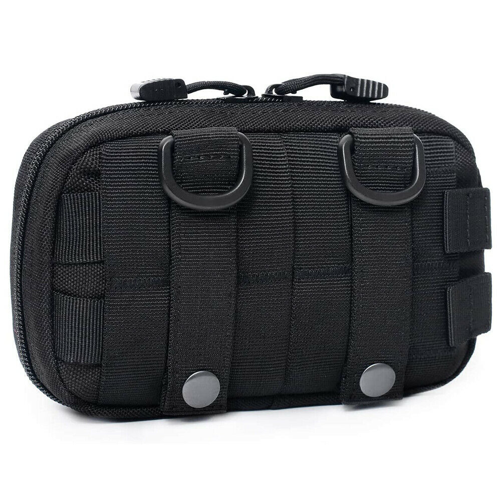 Small Tactical MOLLE Admin Pouch EDC Tool Organizer Zippered Utility Waist Pack