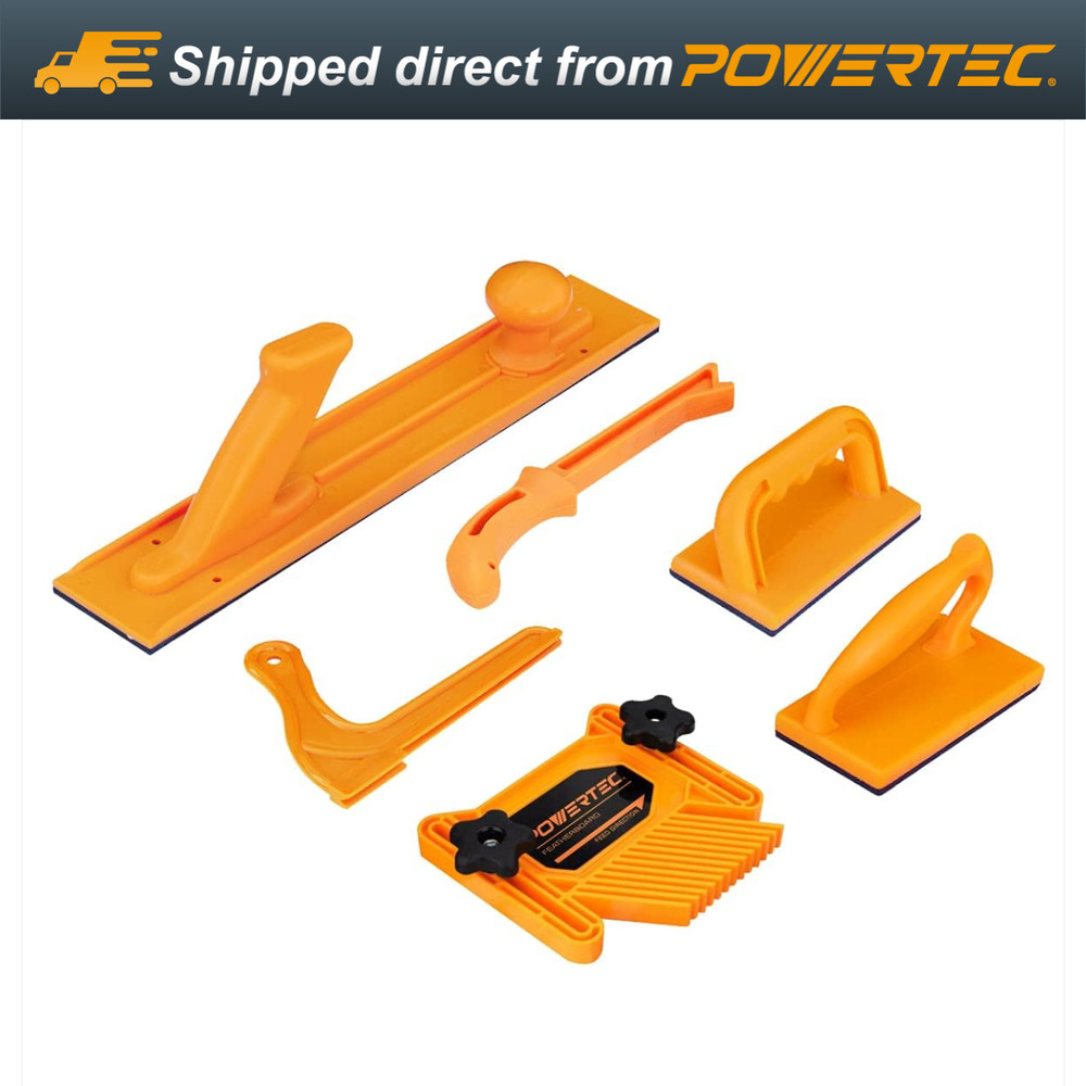 POWERTEC 71718 Safety Kit with Deluxe Featherboard for Use On Table Saws