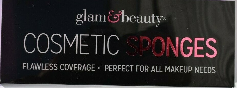 Glam & Beauty Cosmetic Makeup Sponge Blender Multi Shape 2 Pkg