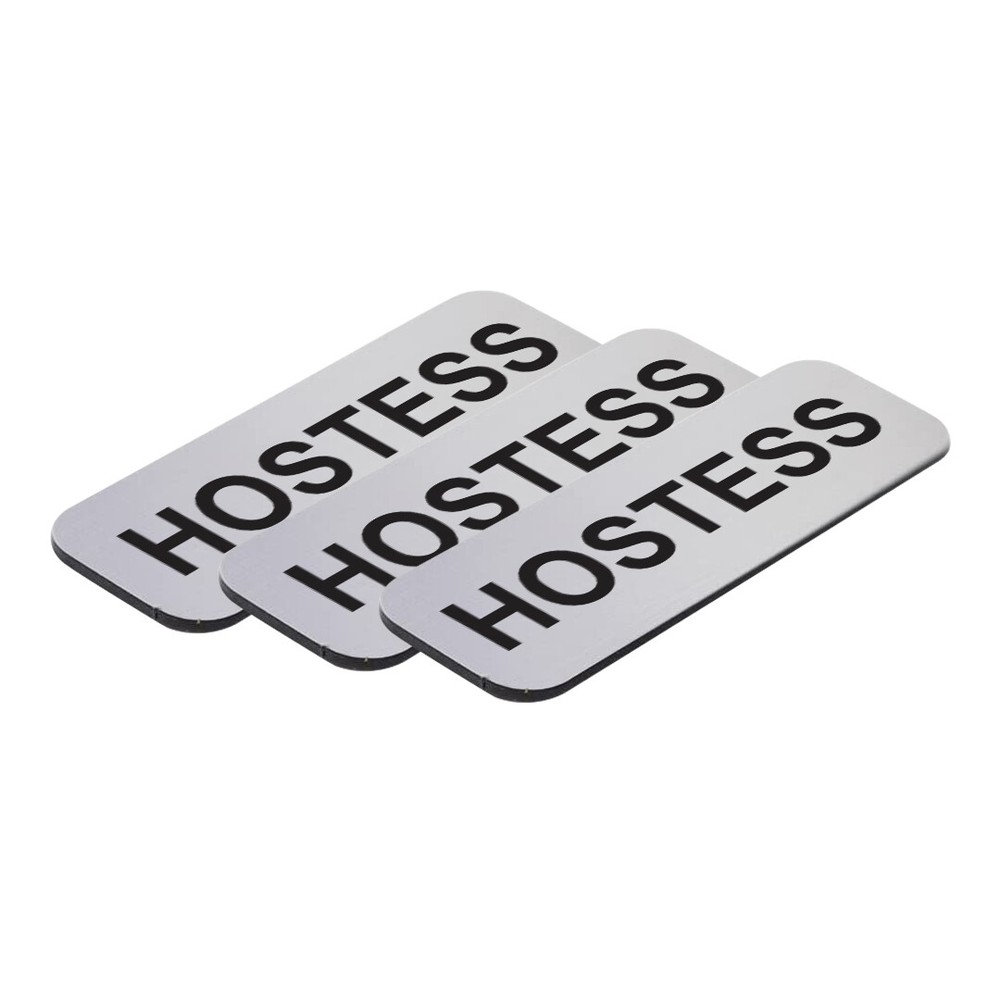 Hostess 1 x 3" Name Tag, (3 Pack)
