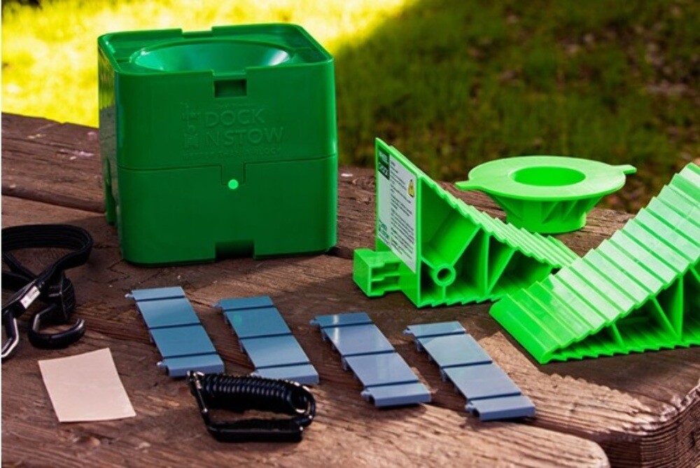 DOCK N STOW GEN 1 BUNDLE TRAILER TONGUE STABILIZER SYSTEM GREEN