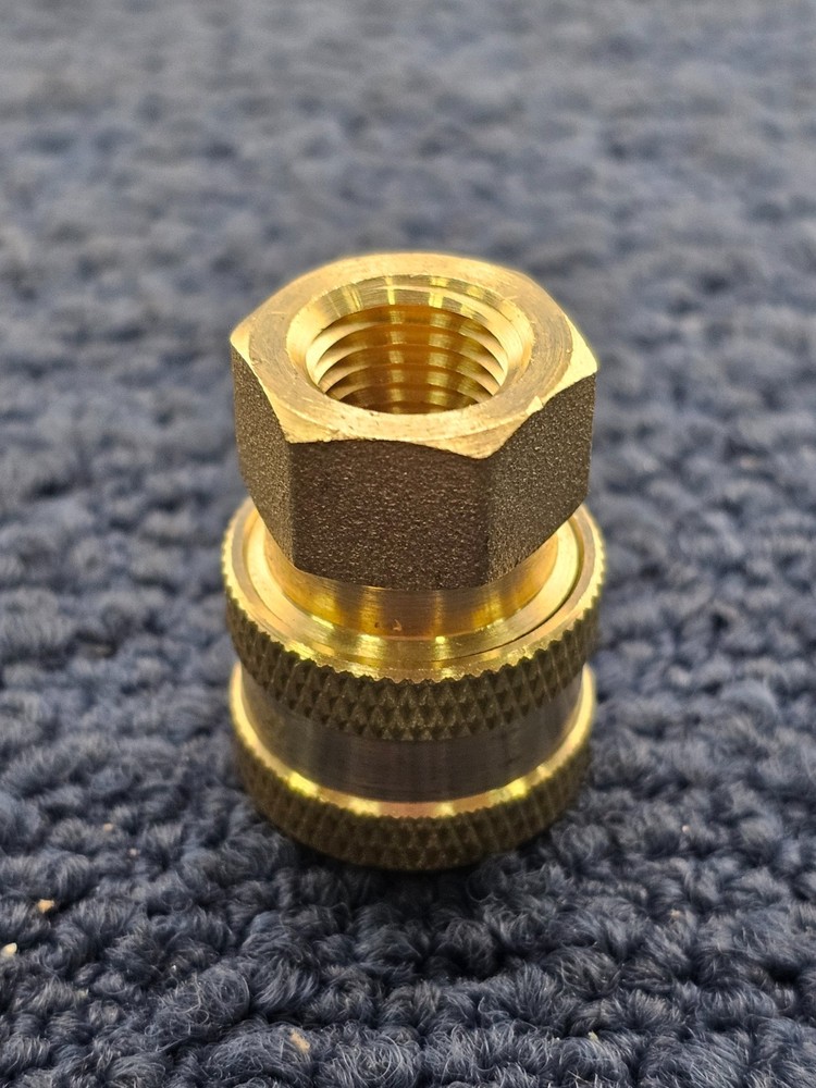 (QTY 5) Dixon 2EF2-B E-Series Straight Through Female Threaded Coupler - Brass