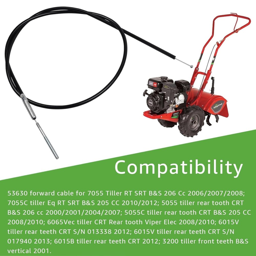 39" High-Quality Tiller Cable for Earthquake Models - Durable Replacement